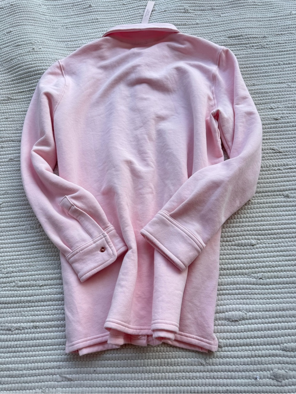 Victoria’s Secret Luxe Modal Fleece Shacket Jacket Pink NWT Medium - Picture 12 of 12